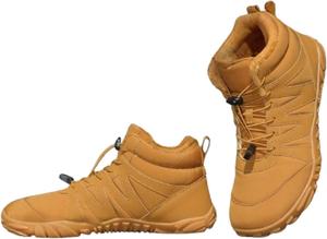 Зимние ботинки ZQW для женщин и мужчин, высокие с искусственным мехом, термо-утепленные, на шнуровке, противоскользящие, водонепроницаемые, для походов на открытом воздухе, Khaki