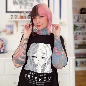 Футболка с персонажем для фанатов заморозки черная