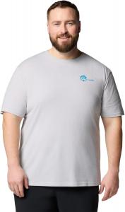Columbia мужская футболка с коротким рукавом PFG Dorado Taco, Cool Grey/Pfg Circle Bass