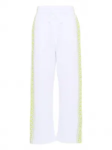 Брюки с принтом "волна" Casablanca Kids, белый