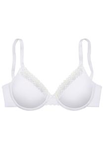 Бюстгальтер-футболка LASCANA, белый