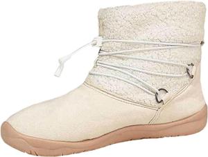 Женские высокие повседневные ботинки для зимы и осени с прочной резиновой подошвой, нескользящие и удобные Generic, White