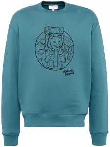 Толстовка Rambling Fox Maison Kitsuné, синий