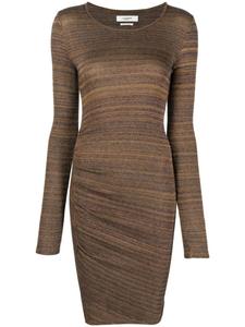 MARANT ÉTOILE трикотажное платье миди Jyoti, коричневый