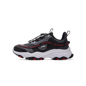 LINING YOUNG Детские кроссовки с амортизаторами, низкие, черные, для повседневной носки