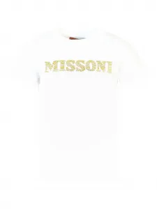 Футболка с логотипом Missoni Kids, белый