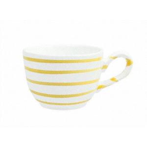 Кофейная чашка с желтым пламенем, гладкая 0,19 л/высота: 6,6 см Gmundner Keramik, белый желтый
