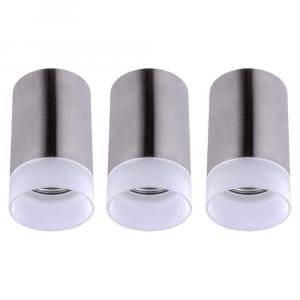 Globo Lighting Светодиодный потолочный светильник, алюминиевый, серебристый, комплект из 3 штук