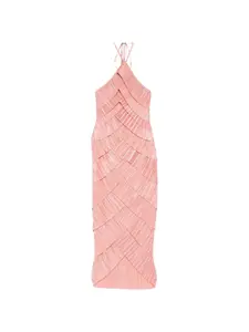 Плиссированное миди-платье Patrizia Cult Gaia, розовый