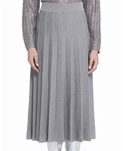 Плиссированная юбка-свитер Elle Elle Collection, серый