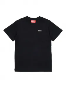 Футболка с логотипом Diesel Kids, черный