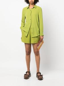 PAULA шелковые шорты с эластичным поясом, зеленый