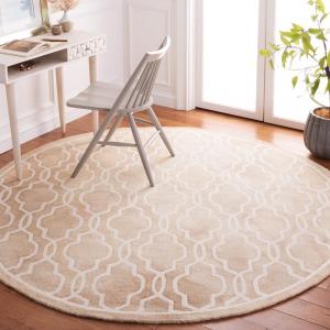 Ковер SAFAVIEH, 214 x 214 см, Dip Dye Collection Beige/Ivory DDY539G ручной работы Moroccan Watercolor из премиальной шерсти