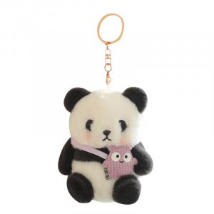 Бамбуковая трубка панда маленький кулон, милый плюшевый брелок кукла плюшевый кулон высота 12/22см MERCONSER