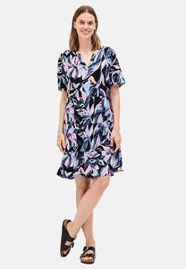 Платье Cecil GEMUSTERTES VOLANT, Blau/Dark Blue