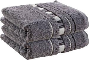 Полотенце Erwin Müller 2er-Pack 201787, 50x1x100 см цвет grau/natur