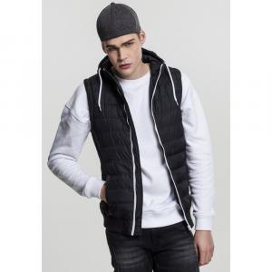 Жилет Urban Classics Bubble Hooded, черный