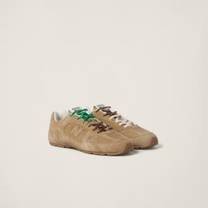 Замшевые кроссовки New Balance X Miu Miu 530 SL, бежевый