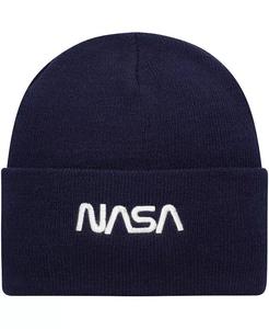Мужская темно-синяя вязаная шапка с манжетами НАСА American Needle, синий