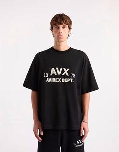 Футболка AVX Field с коротким рукавом черного цвета Avirex