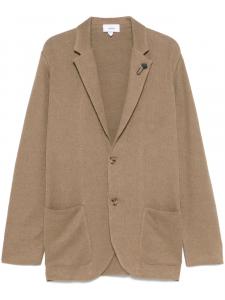 Однобортный пиджак Lardini, коричневый