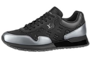 LOUIS VUITTON Run Away Lifestyle Shoes Men Low-top Black/Silver
