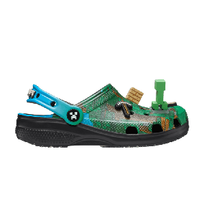 Кроссовки Minecraft x Classic Clog Kids 'Green Blue', зеленый