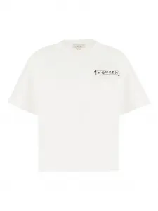Футболка с логотипом Alexander McQueen, белый