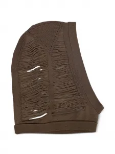 Шапка с вырезами Rick Owens, коричневый