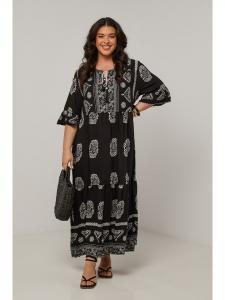 Длинное платье Curvy Lady, черный