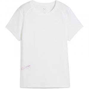 Футболка с сетчатым принтом для бега Puma, белый