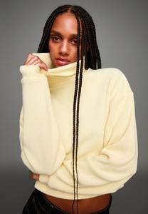 Толстовка Bershka HIGH NECK, Light Yellow