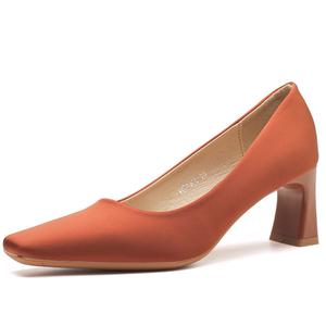 GOSO Женские туфли на платформе с массивным каблуком оранжевого цвета, цвет Orange