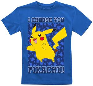 Футболка Pokémon Kids - Pikachu I Choose You, синий
