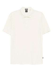 Жаккардовая рубашка поло с узором BOSS, нейтральный