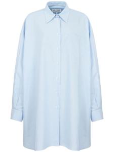 Maison Margiela рубашка с приспущенными плечами, синий