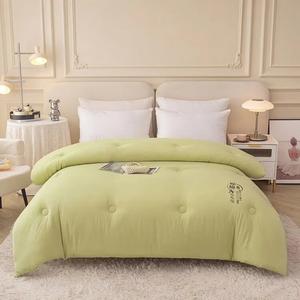 Fuanna Одеяло 180x220 см, 2 кг, из соевого волокна, класс А, ультрамягкое, зеленое