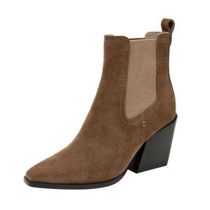 Белые сапоги в стиле вестерн Linea Paolo, Cement cow suede