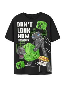 NAME IT Футболка 'NKMJUKE MINECRAFT' в черном цвете