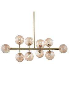 Home24 Потолочный светильник KJUL на 10 ламп, золотистый