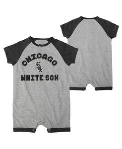 Комбинезон-реглан на кнопках для мальчиков и девочек Heather Grey Chicago White Sox Extra Base Hit Outerstuff