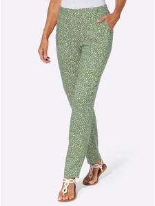 Брюки-накидки с принтом эвкалиптово-белого цвета Sieh an!