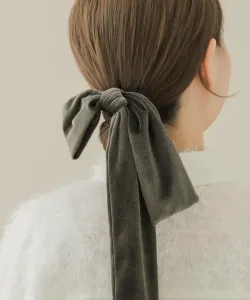 Набор больших бархатных заколок для волос с лентами (только в интернете/некоторых магазинах) Smelly, цвет Khk