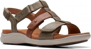 Женские кроссовки Clarks Kitly Step, оливковый