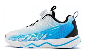 QIAODAN Низкие детские беговые кроссовки бело-голубые для подростков White Blue Teenagers