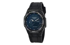 Часы Casio G-Shock Analog-Digital 2100 Series, арт. GA-2100SKE-7A, черный/стразы