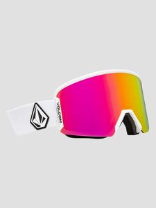 Очки для сноуборда Volcom Garden 2 Matte Wht Goggle, pink chrome