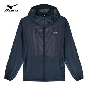 Mizuno Сверхлегкая дышащая быстросохнущая одежда с защитой от ультрафиолета для охлаждения, Gray Blue
