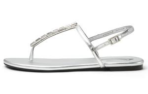 Маленькие Ck One Strap Sandals женские CHARLES&KEITH, серебряный серебряный