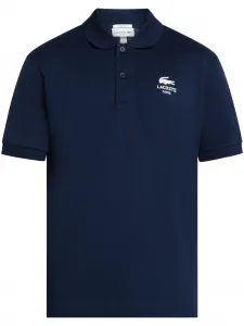Рубашка поло с принтом Lacoste, синий